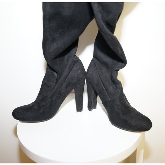 Steve Madden - Gorgeous Over The Knee Boots in Black Suede / Size - Picture 5 of 10